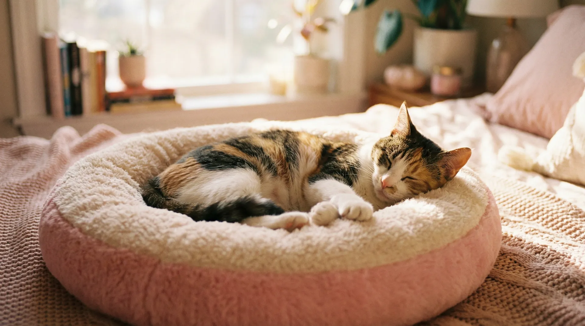 三花猫安静入睡 - 经常请我吃饭的漂亮姐姐